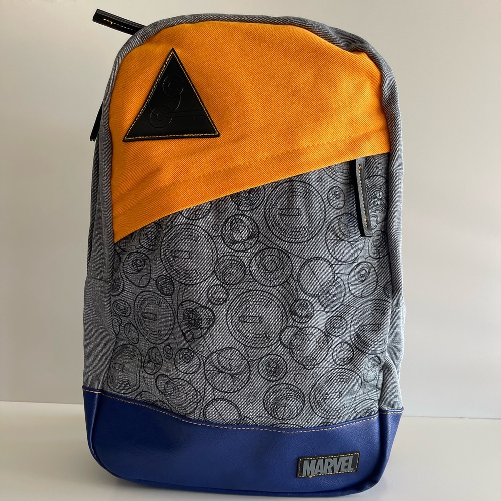 Marvel backpack laptop compartment Gray/yellow/blue.